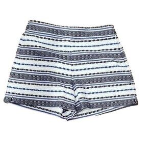 Gap 6 Woven Shorts high rise side zipper Embroidered Boho Womens 6